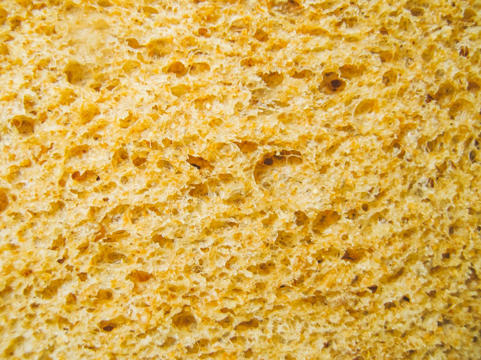 Gros plan sur la mie dense et légèrement grise d'un pain de campagne tranché